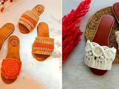 دمپایی مکرومه‌ ای با هنر دست؛ 15 پیشنهاد فوق‌ العاده برای استایل خاص شما