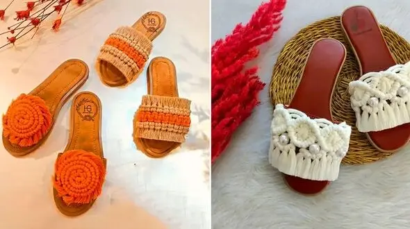 دمپایی مکرومه‌ ای با هنر دست؛ 15 پیشنهاد فوق‌ العاده برای استایل خاص شما