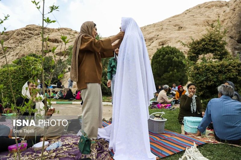نمای بوستان در جشن تندرستون