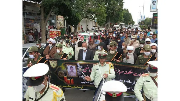 تشییع پیکر شهید علی خلیلی در زادگاهش + عکس 