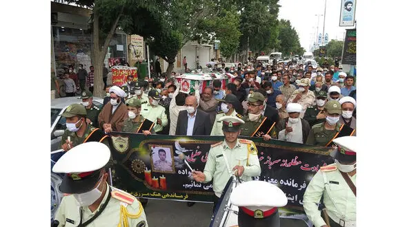 تشییع پیکر شهید علی خلیلی در زادگاهش + عکس 