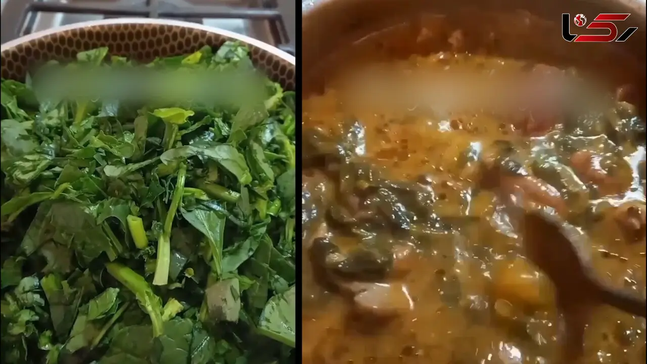 خورش آلو اسفناج شام خوشمزه و سالم امشب | فیلم