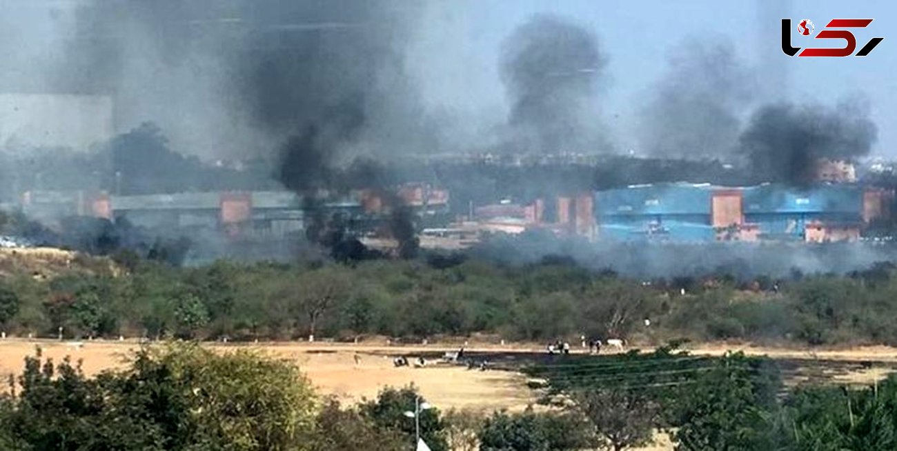 یک فروند جنگنده میراژ در هند سقوط کرد+عکس