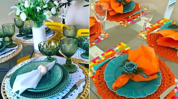 چیدمان لوکس بشقاب روی میز؛ 15 ایده جذاب برای میز مهمانی