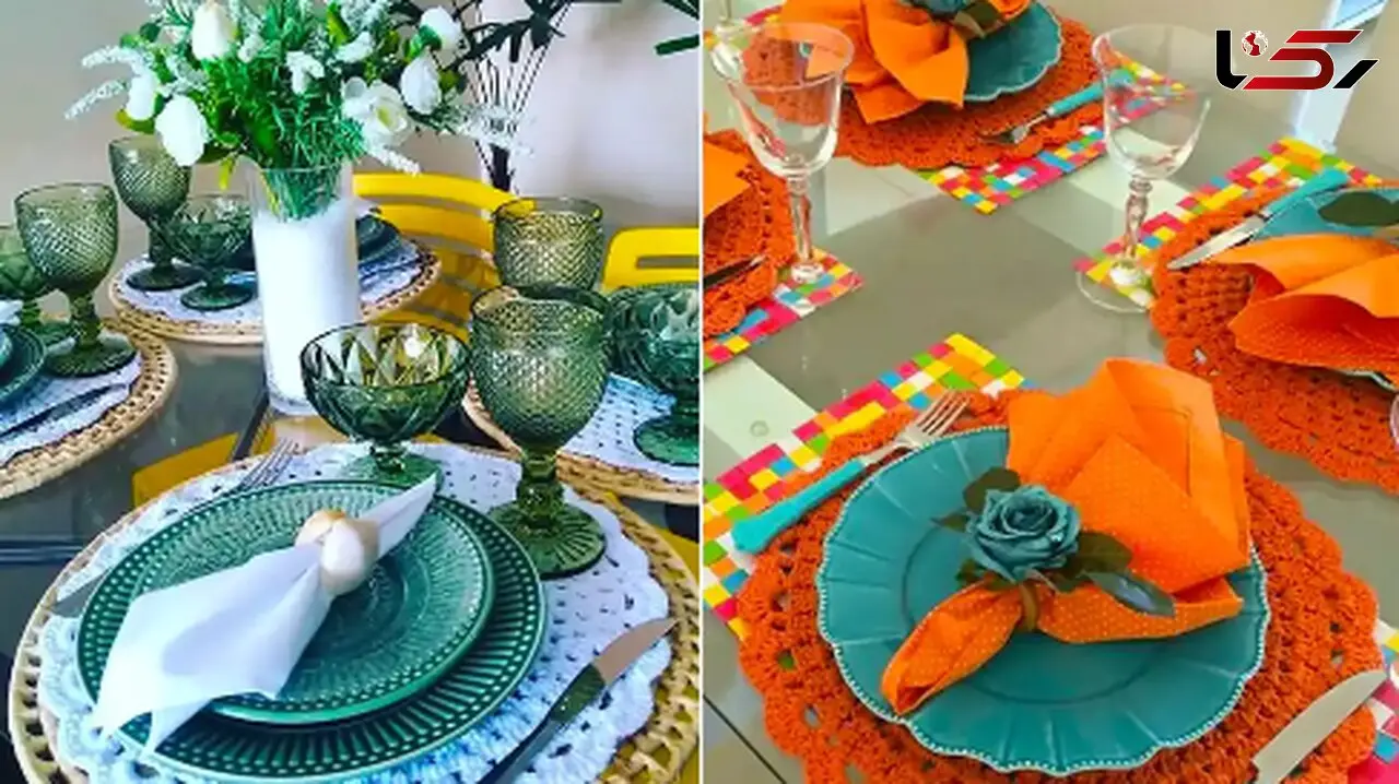 چیدمان لوکس بشقاب روی میز؛ 15 ایده جذاب برای میز مهمانی
