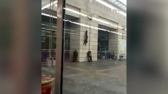 فیلمی باور نکردنی از نجات جان زن جوان از دست مرد مسلح / شلیک به جمجمه 