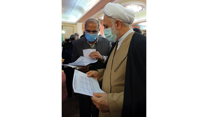 حجت‌الاسلام والمسلمین محسنی اژه‌ای رئیس قوه قضائیه در جمع مدیران سازمان تعزیرات حکومتی 