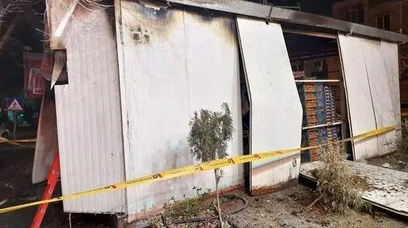 انفجار مهیب سیلندر گاز و حریق گسترده در خیابان پیروزی