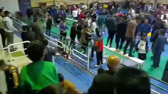 فیلم لحظه چاقوکشی در مسابقات کشتی فرهنگی فارس + جزئیات