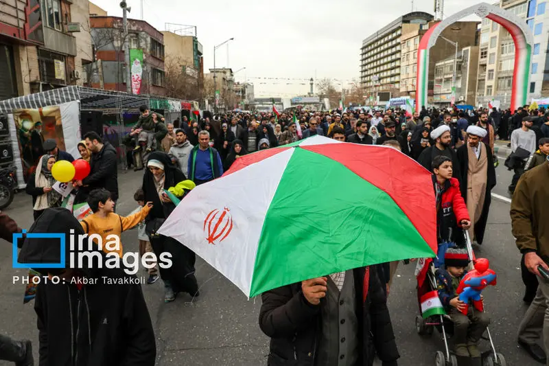 حضور مردم ایران در راهپیماتیی 22 بهمن 1404