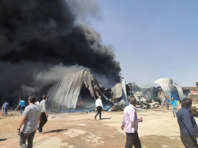 آتش سوزی کارخانه اسنوا