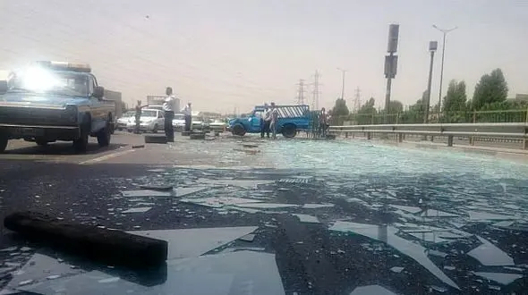  عجیب ترین عکس از بزرگراه شیشه ای آزادگان + تصاویر 