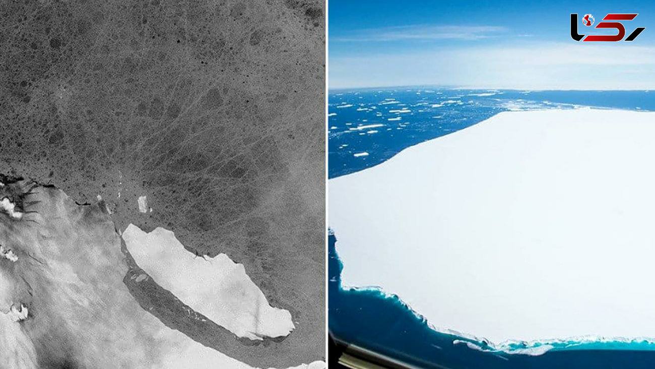 بزرگترین کوه یخی جهان به سوپ الفبا تبدیل شد