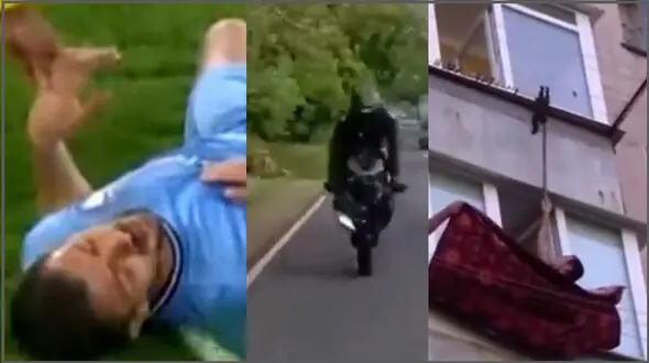 ببینید / از اشتباه کادر پزشکی در بازی فوتبال تا گیر کردن مرد جوان در لوله فاضلاب + فیلم حادثه ای