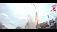 لحظه انفجار پمپ بنزین در کامبوج + فیلم 