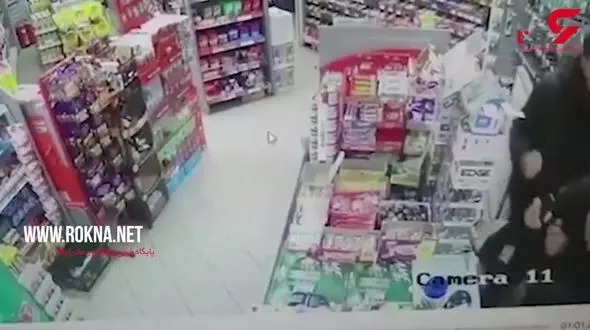 دستبرد وحشیانه به یک سوپر مارکت + فیلم 