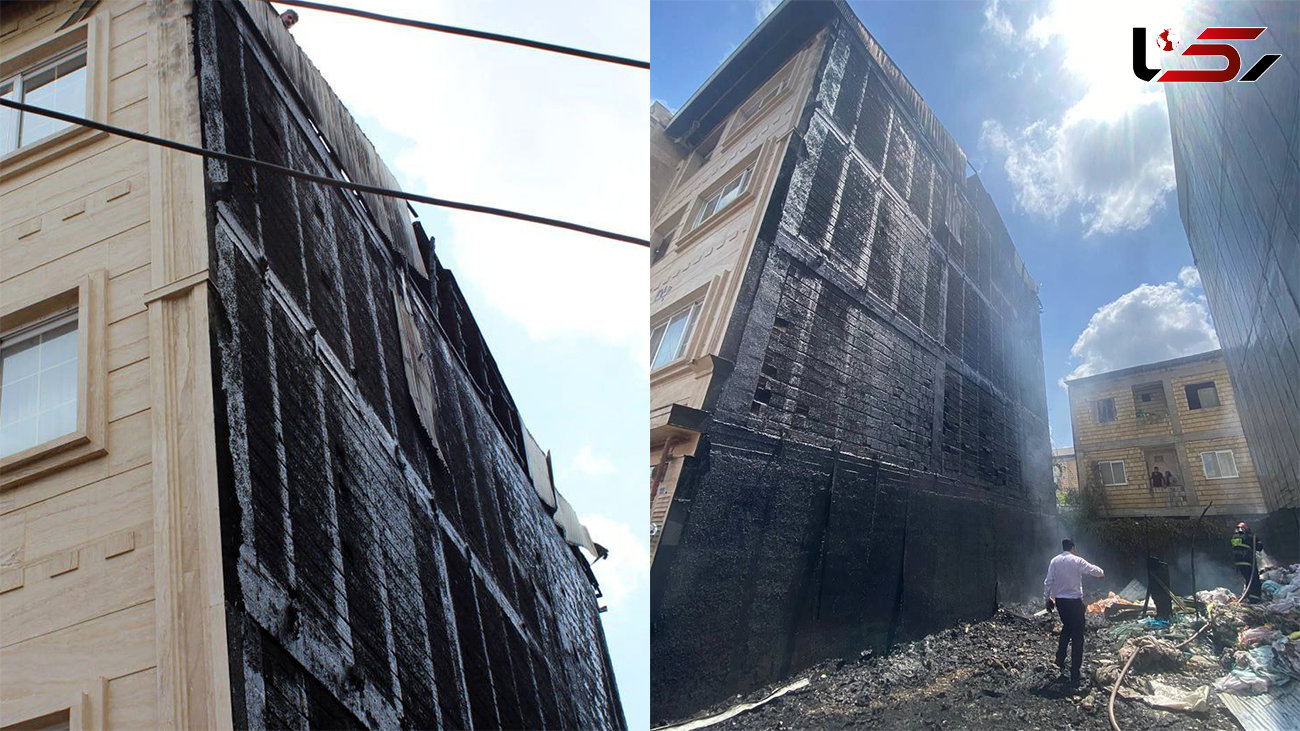 سرایت ویرانگر آتش زدن زباله ها به خانه یک خانواده رشتی / ناگهان بی خانمان شدند  + تصاویر