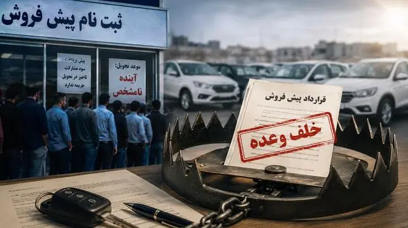 پشت پرده صف‌های میلیونی ثبت نام خودرو / چرا مردم هنوز هم در دام پیش‌فروش خودرو می‌افتند؟
