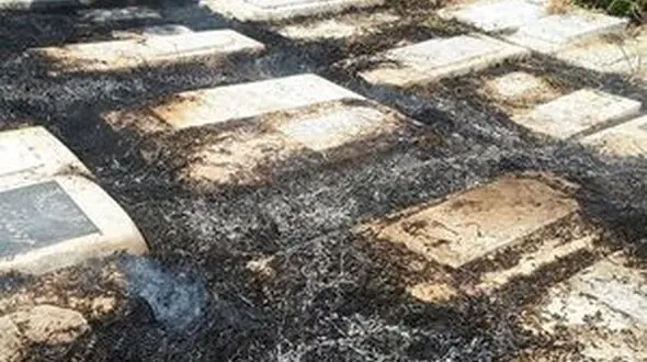 ماجرای  آتش‌سوزی مقبره تختی چه بود + عکس