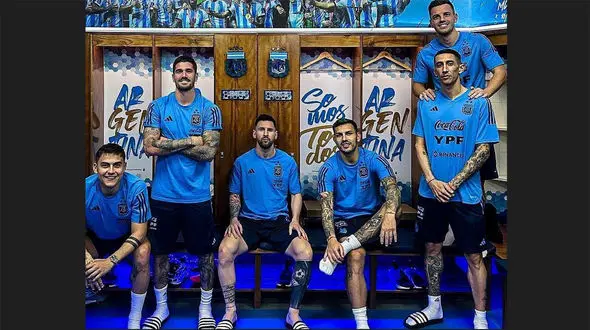 دیدار قهرمانان جهان در اردو/ استقبال پرشور آرژانتینی‌ها از مسی+فیلم