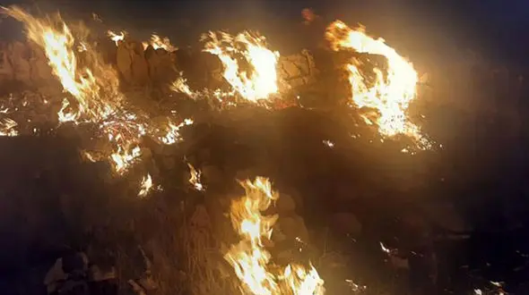 یک فاجعه /  ۵۰ آتش سوزی سریالی در دشت ورامین !