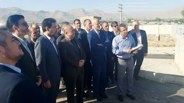 بازدید مدیرعامل ذوب آهن اصفهان از پروژه توسعه تصفیه خانه فاضلاب فولادشهر