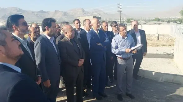 بازدید مدیرعامل ذوب آهن اصفهان از پروژه توسعه تصفیه خانه فاضلاب فولادشهر