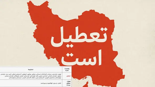 28 استان ایران شهریور را با تعطیلی مضرر آغاز می‌کنند / بحرانی که دولت آن را «مدیریت انرژی» می‌نامد! + جدول