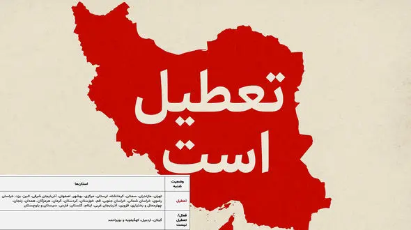 28 استان ایران شهریور را با تعطیلی مضرر آغاز می‌کنند / بحرانی که دولت آن را «مدیریت انرژی» می‌نامد! + جدول