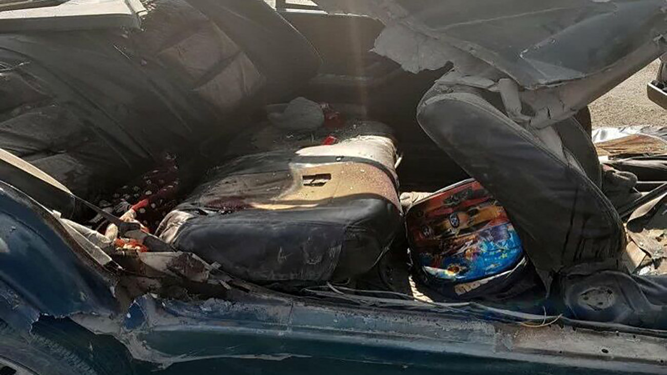 مرگ تلخ یک دانش آموز در تصادف سرویس مدرسه مشهد + عکس