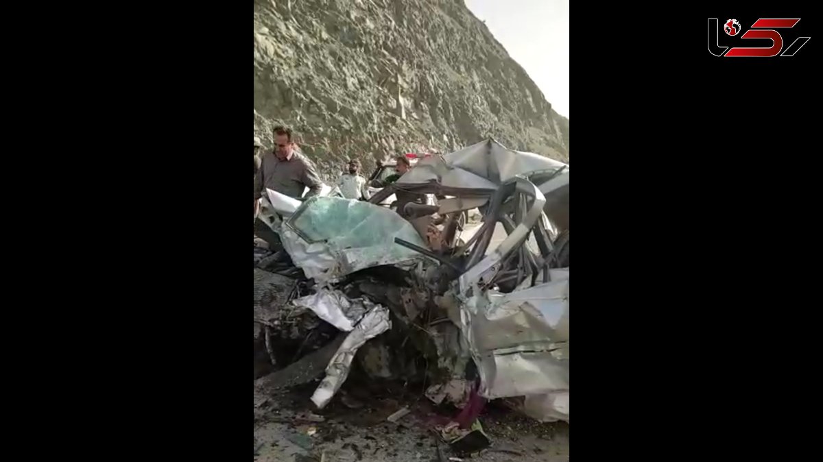 3 کشته در تصادف آمبولانس با پژو در جاده سنندج / پژو 405 به آهن پاره تبدیل شد ! +فیلم