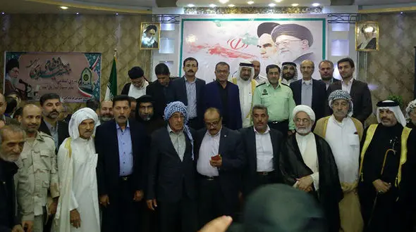 جلسه تعاملی فرمانده انتظامی شهرستان آبادان باشیوخ عرب