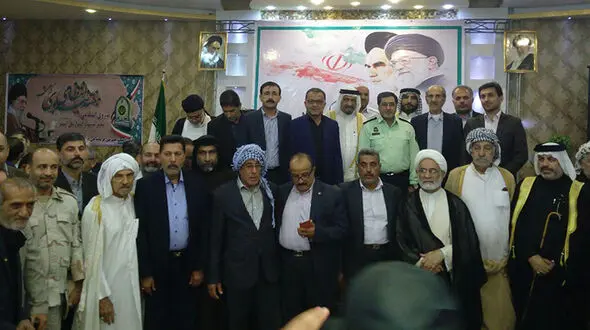 جلسه تعاملی فرمانده انتظامی شهرستان آبادان باشیوخ عرب