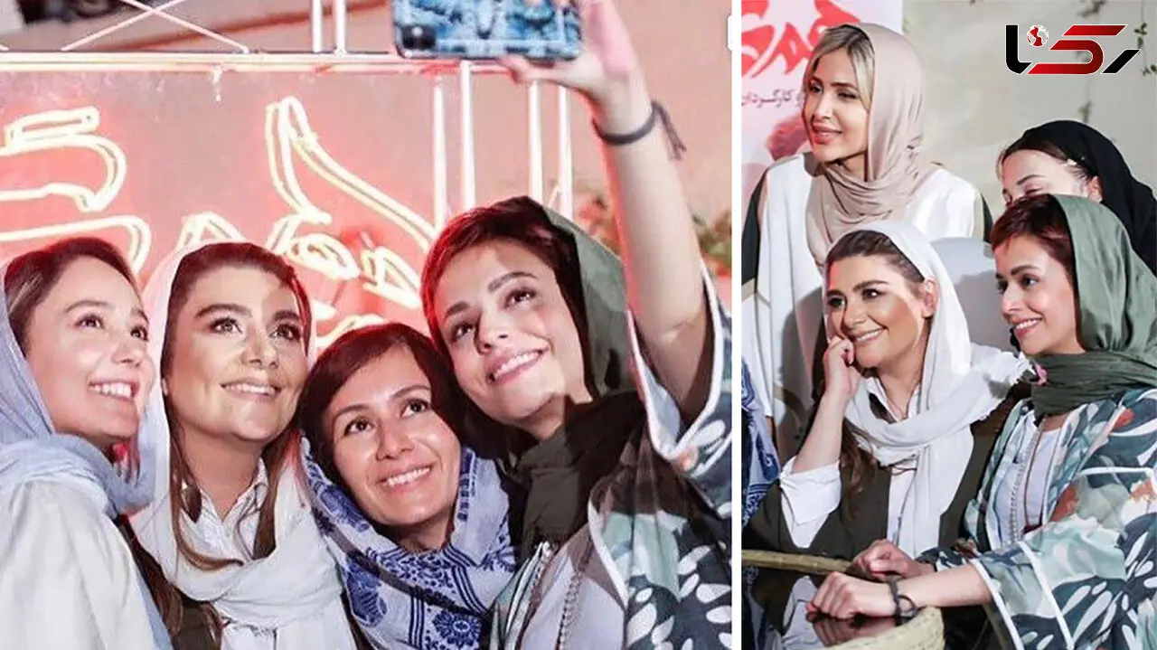 سلفی هنگامه قاضیانی با دختران هم گناه + عکس 