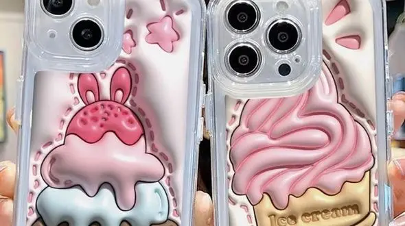 برای دختر خانم ها / کاور موبایل به شکل بستنی + عکس