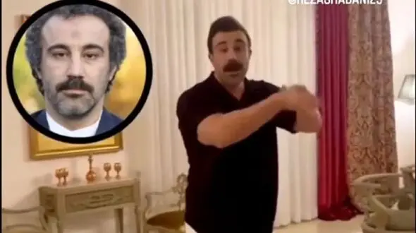 فیلم/ آواز شاد؛ پسره کله ی محسن تنابنده رو گذاشت رو سرش چنان شلنگی لرزوند که حلالیت میخواد