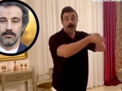 فیلم/ آواز شاد؛ پسره کله ی محسن تنابنده رو گذاشت رو سرش چنان شلنگی لرزوند که حلالیت میخواد