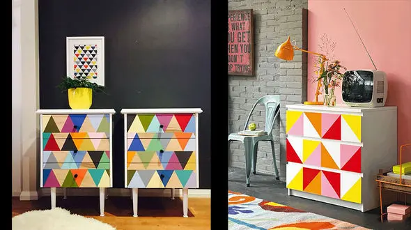 دکوراسیون شاد با کنسول های رنگی رنگی +عکس 