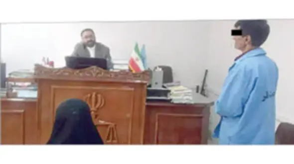 مرد نقاش ارتباط زن با یک مرد غریبه را فهیمد و ندانسته سناریو یک جنایت را نوشت + عکس زن و مرد در دادگاه