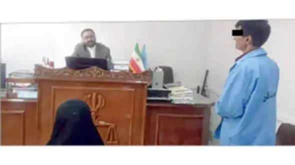 مرد نقاش ارتباط زن با یک مرد غریبه را فهیمد و ندانسته سناریو یک جنایت را نوشت + عکس زن و مرد در دادگاه