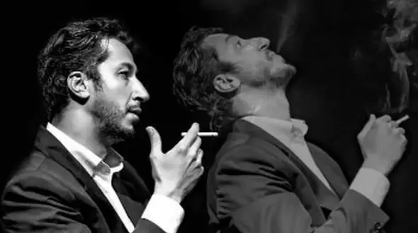 فیلم / حمزه صالحی نویسنده فیلم مرد عینکی: بهرام افشاری سیگار نمیکشه خیلی ... بسیار ... / آدم عجیبیه مخ بهرامو نمیشه زد ...