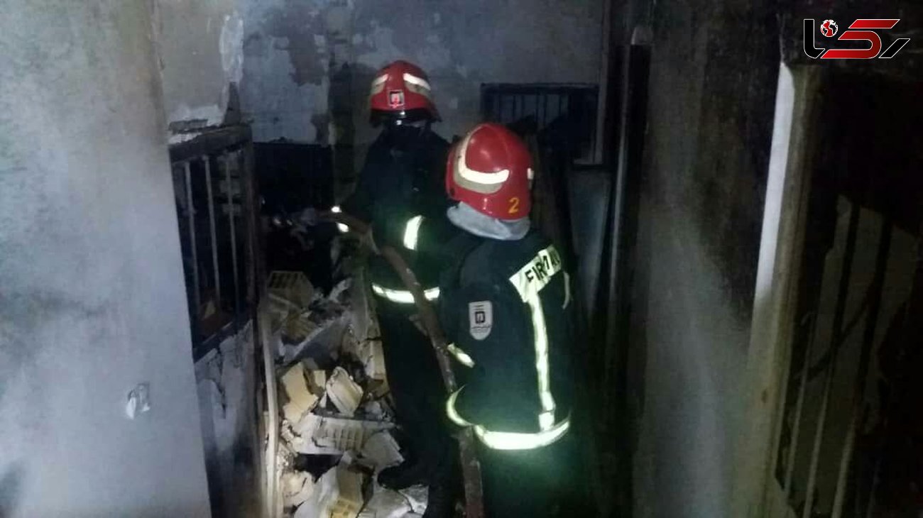 آتش‌نشانان ساختمان مسکونی در خرم‌آباد را نجات دادند