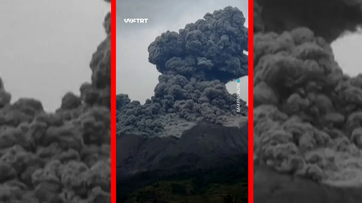 فیلم لحظه فوران مهیب در مرکز فیلیپین