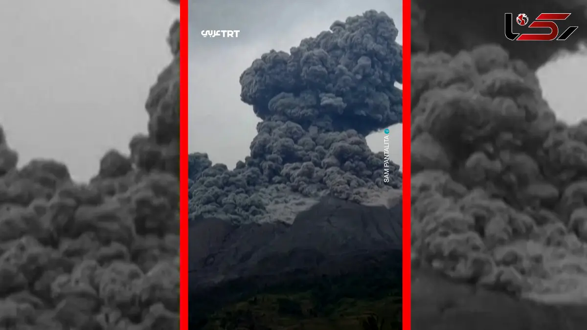 فیلم لحظه فوران مهیب در مرکز فیلیپین