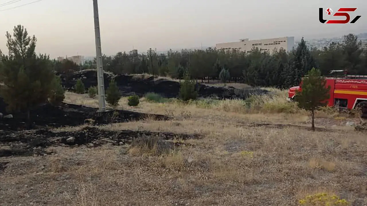  آتش‌ سوزی در یک قدمی بیمارستان امام رضا (ع) کرمانشاه