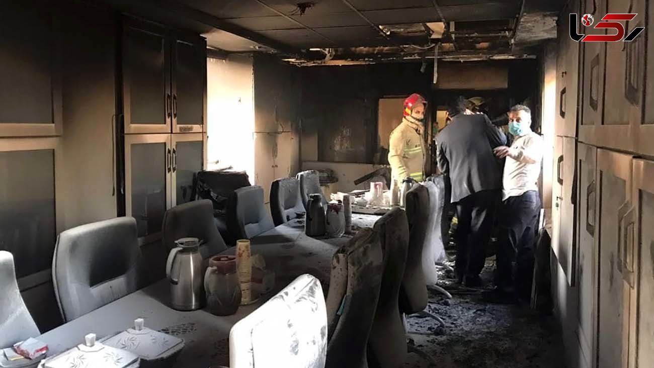 فوری/ آتش سوزی در بیمارستان بقیه الله تهران + عکس
