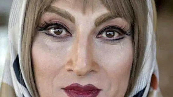 این زن آرایش غلیظ ارژنگ امیرفضلی است! + عکس 