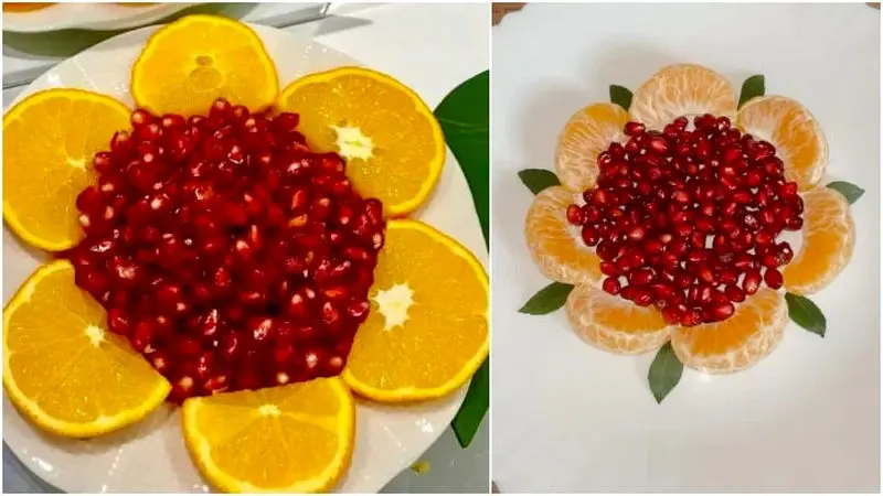تزئین انار عکس
