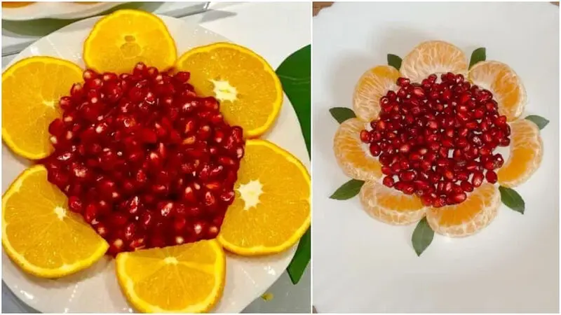 تزئین انار عکس