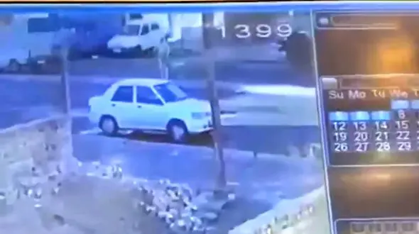 فیلم لحظه قتل یک رفتگر تهرانی / پراید گریخت